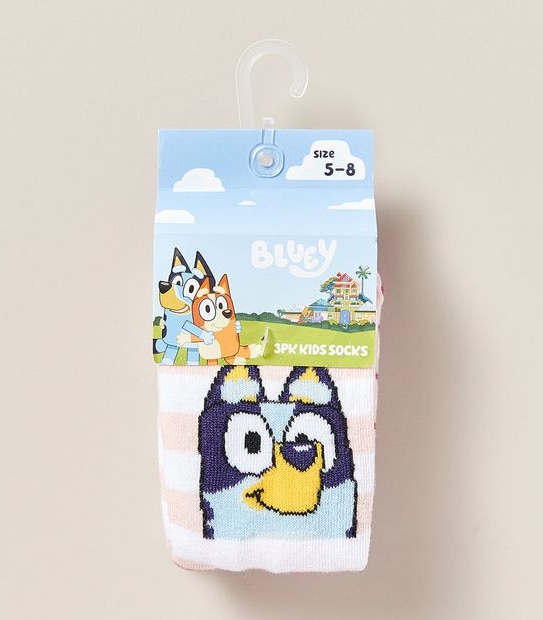 3 Pack Bluey Socks Target Australia