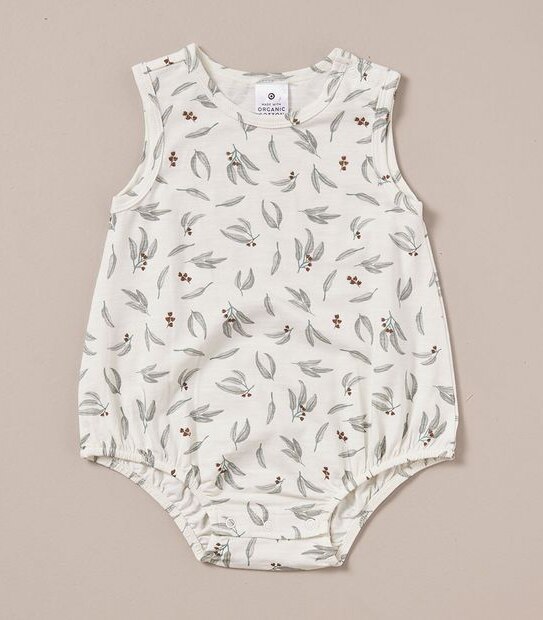 Baby Organic Cotton Print Bubblesuit