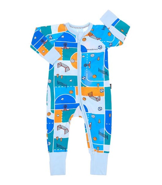 Bonds Zippy Wondersuit - Blue/Green