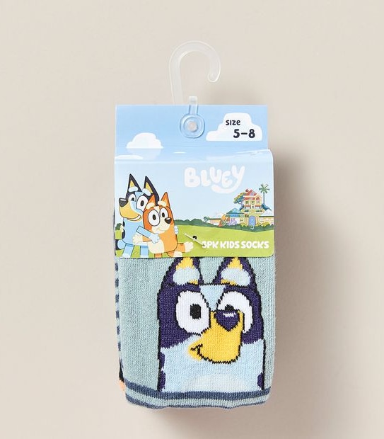 3 Pack Bluey Socks