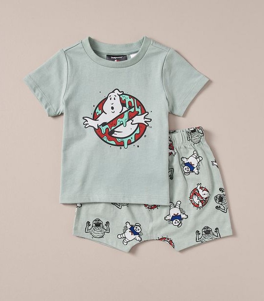 Unisex Baby Ghostbusters Family Matching Cotton Glow In The Dark Pyjama Set
