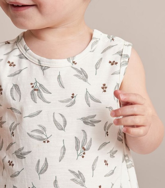 Baby Organic Cotton Print Bubblesuit