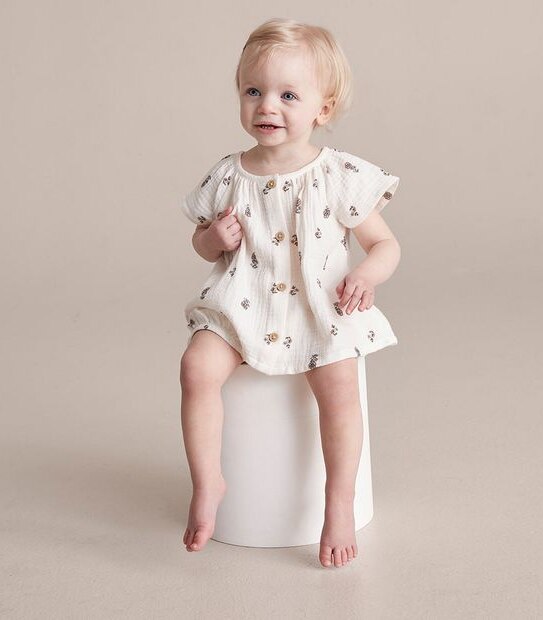 Baby Muslin Floral Blouse