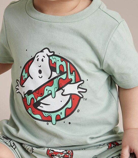 Unisex Baby Ghostbusters Family Matching Cotton Glow In The Dark Pyjama Set