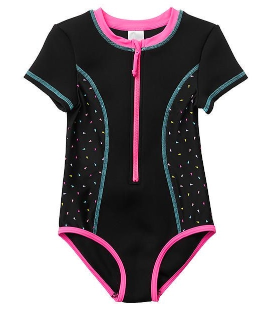 Confetti Print Short Sleeve Wetsuit