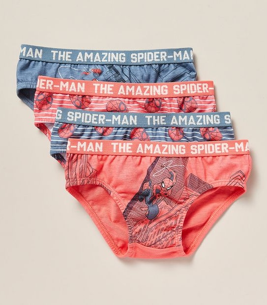 4 Pack Marvel Spider-Man Briefs