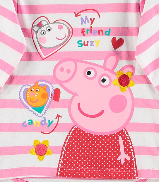 Peppa Pig Long Sleeve Stripe Top 3 of 3
