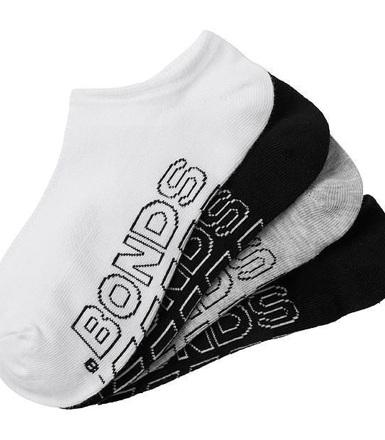 Bonds 4 Pack Lightweight No Show Socks - Multi