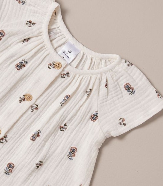 Baby Muslin Floral Blouse