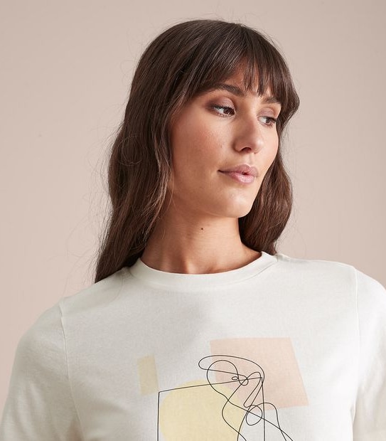Printed Relaxed Crew T-Shirt