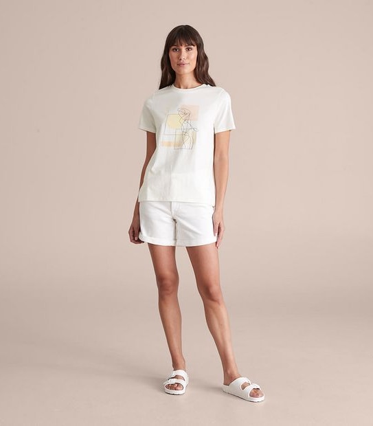 Printed Relaxed Crew T-Shirt