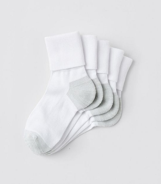5 Pack Maxx Elevated Cuff School Socks
