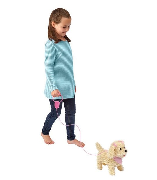 Pitter Patter Pets Walk Along Puppy - Pink