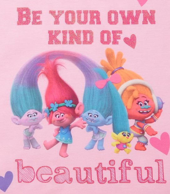 Trolls Beautiful Short Sleeve T-Shirt