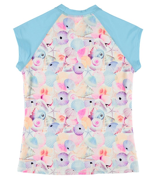 Girls' Shell Seashell Print Rash Vest 3 of 3