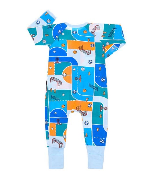 Bonds Zippy Wondersuit - Blue/Green