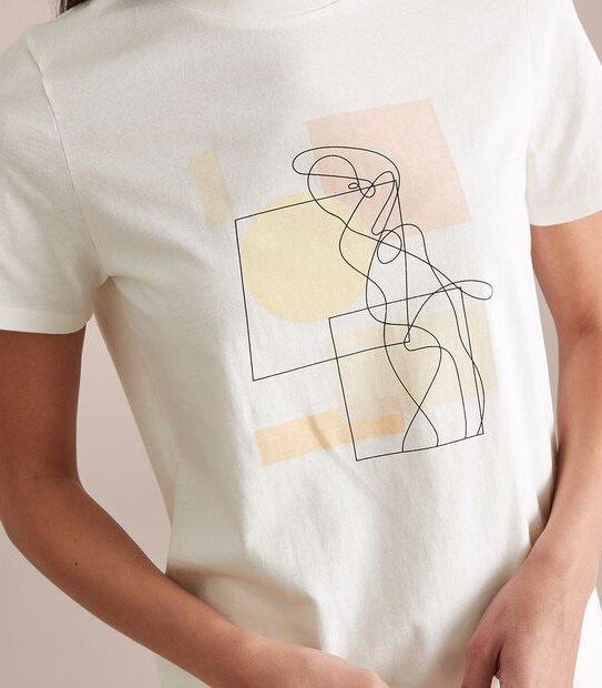 Printed Relaxed Crew T-Shirt