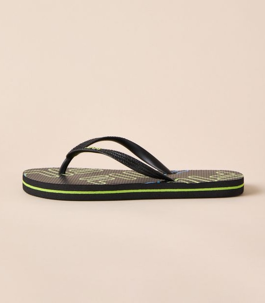Fila Kids Trapini Thongs - Black/Green