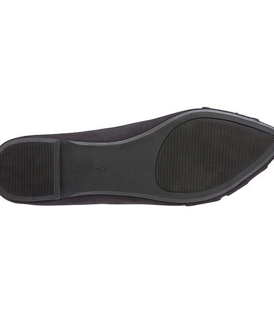 Laura Pointed Toe Flats - Black