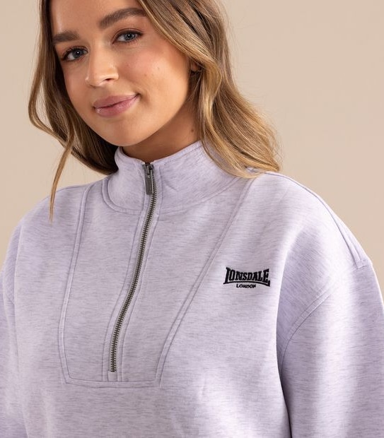 Lonsdale London Mirford Quarter Zip Jumper