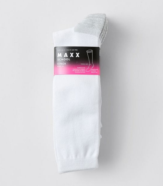 Maxx School Elevated Knee Hi Sock 5 Pack