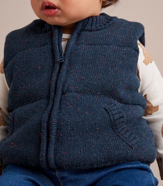 Baby Knit Puffer Vest
