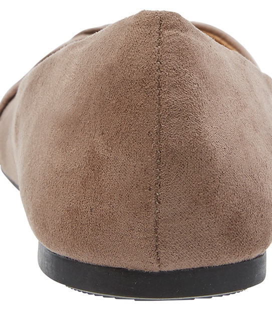 Laura Pointed Toe Flats - Taupe