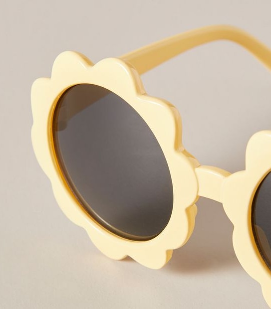 Kids Flower Sunglasses - Yellow