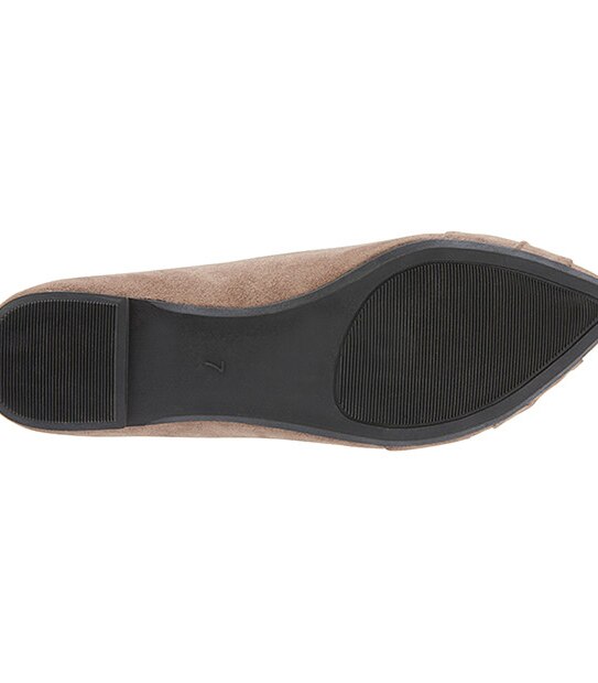 Laura Pointed Toe Flats - Taupe