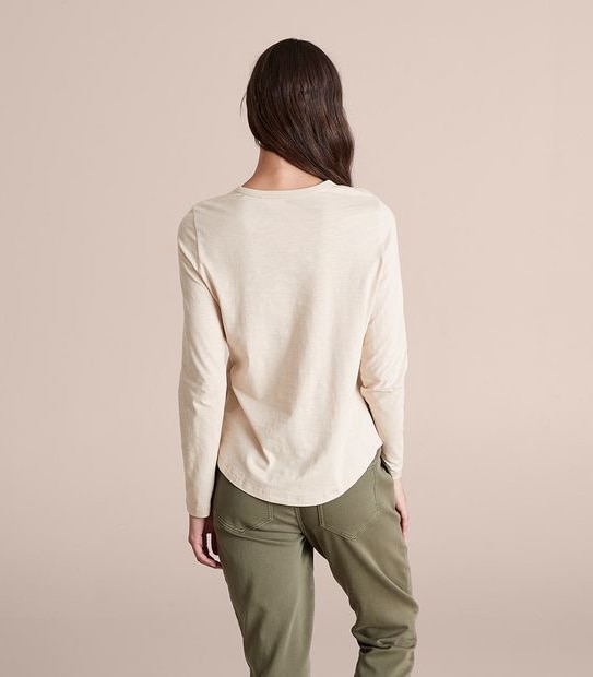 Australian Cotton Long Sleeve Slub T-Shirt
