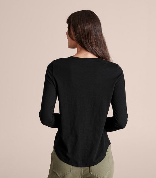 Australian Cotton Long Sleeve Slub T-Shirt
