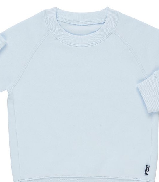 Bonds Logo Fleece Pullover Jumper - Light Blue