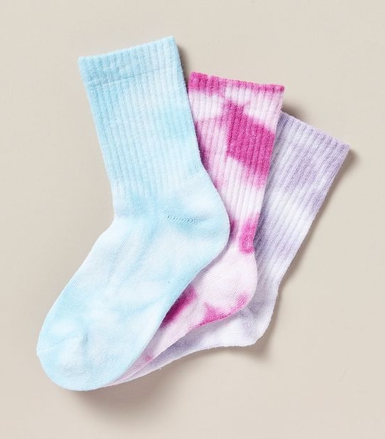 3 Pack Maxx Tie-Dye Crew Socks