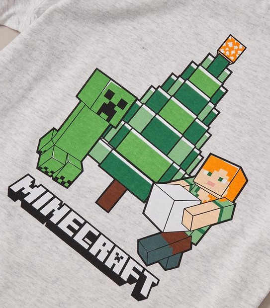 Christmas Minecraft Cotton Pyjama Set