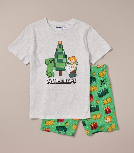 Christmas Minecraft Cotton Pyjama Set