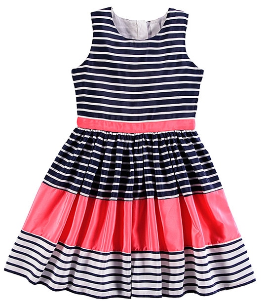 Girls' Stripe Party Dress