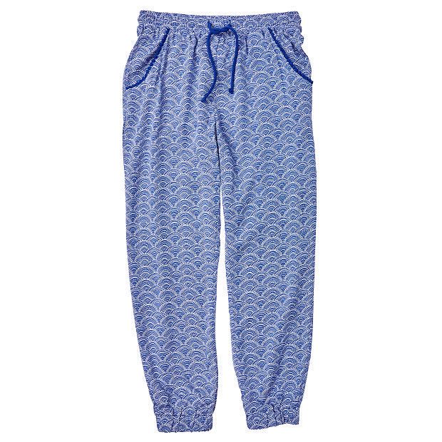 Wave Print Harem Pants