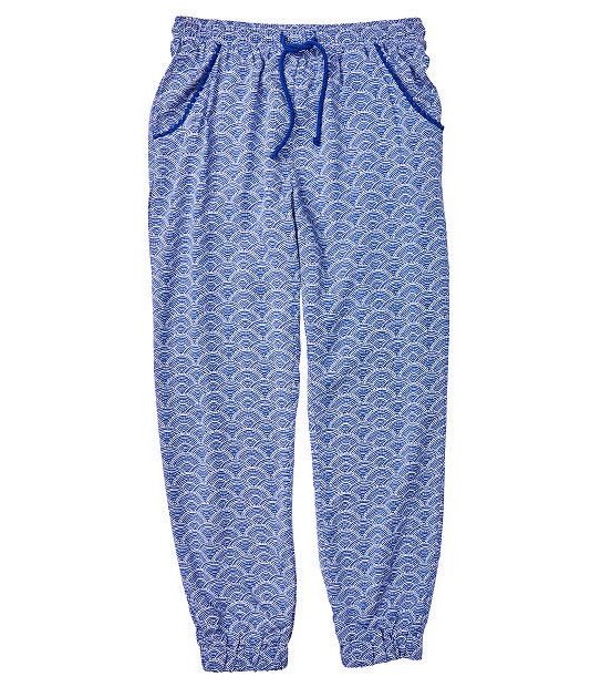 Wave Print Harem Pants