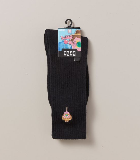Swag Licensed Crew Socks Bubble O