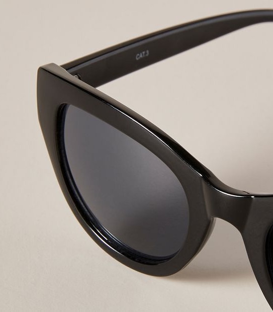 Womens Cat Eye Sunglasses - Black