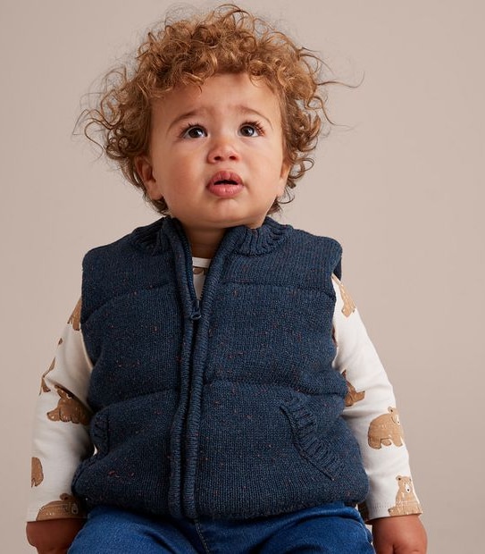 Baby Knit Puffer Vest