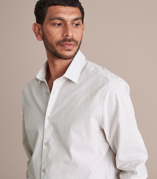 Preview Linen Blend Long Sleeve Shirt