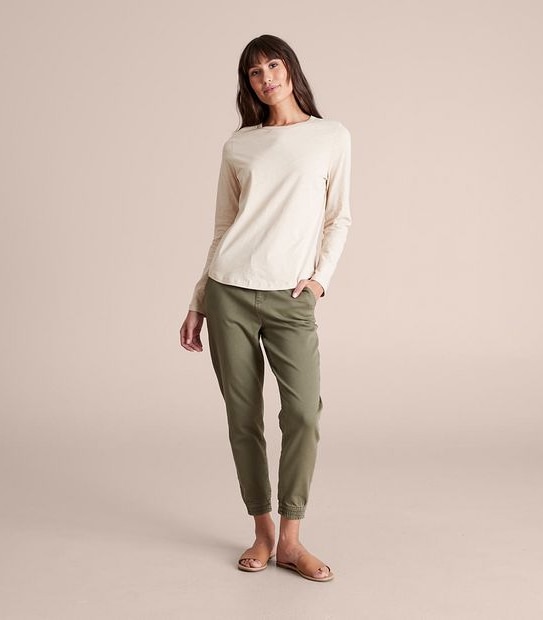 Australian Cotton Long Sleeve Slub T-Shirt