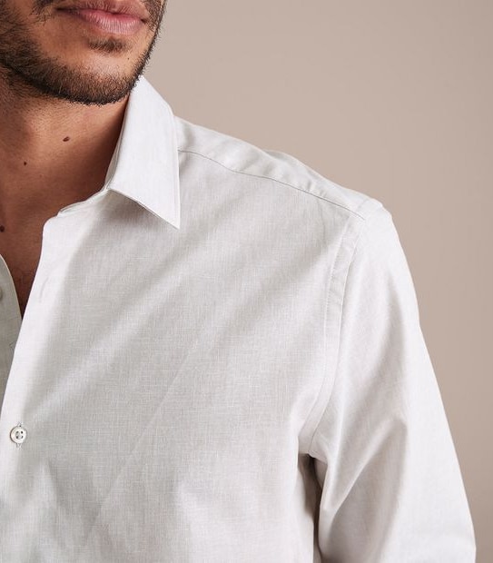 Preview Linen Blend Long Sleeve Shirt