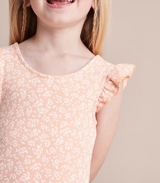 Frill Floral Bodysuit