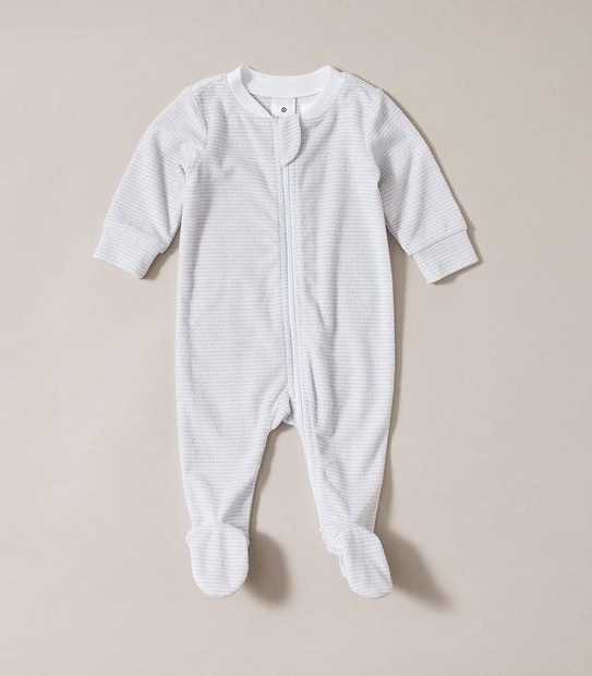 Baby Stripe Terry Coverall