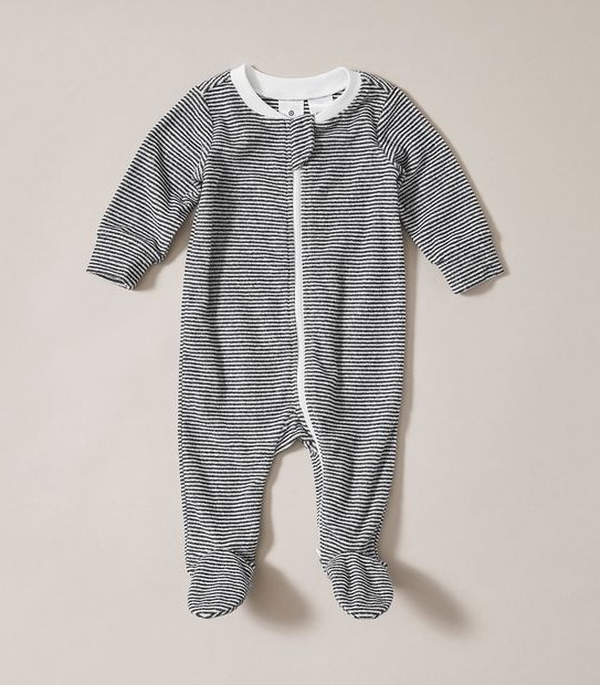 Baby Stripe Terry Coverall