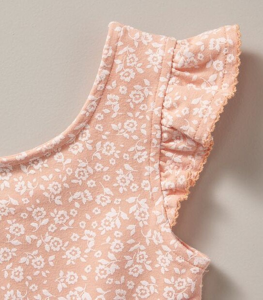 Frill Floral Bodysuit
