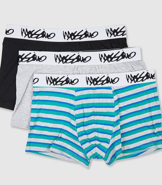 Mossimo 3 Pack Trunks - Green Stripe