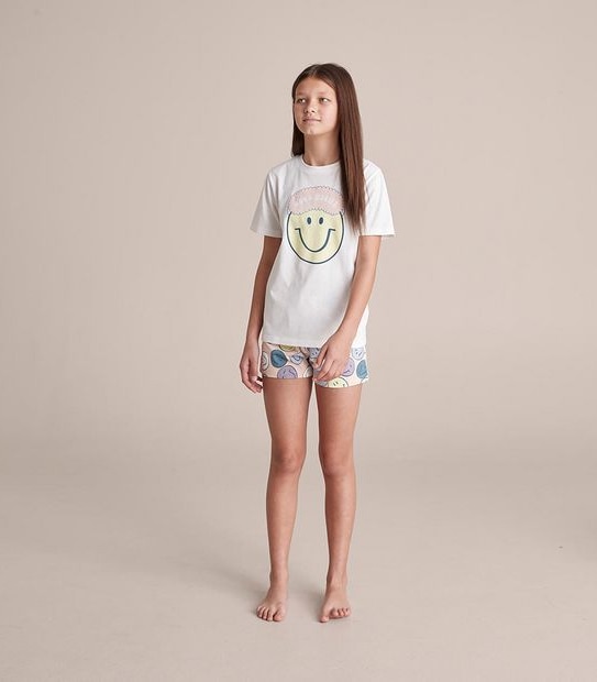 Kids Family Matching Happy Face Cotton Pyjama Set